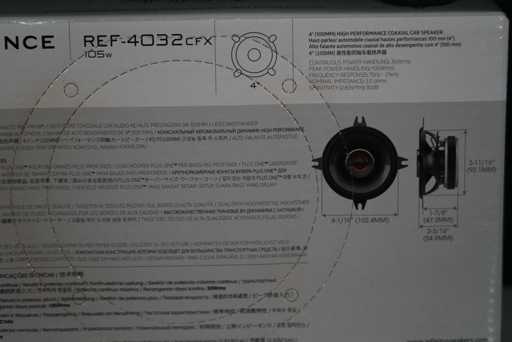 Автоколонки Infinity Reference REF-4032cfx новые