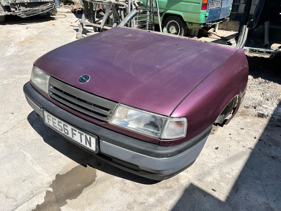 Опель вектра А морда, ноускат, фар, бампер