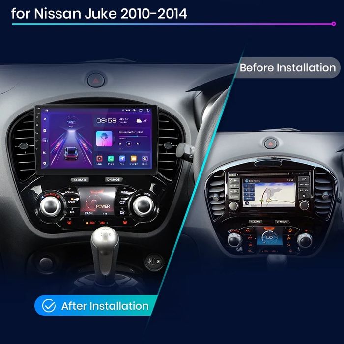Navigatie Android Nissan Juke Carplay Waze Youtube + Camera Marsarier