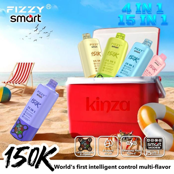 Vape Fizzy 15 in 1 150,000 reincarcabil model nou butoane speciale