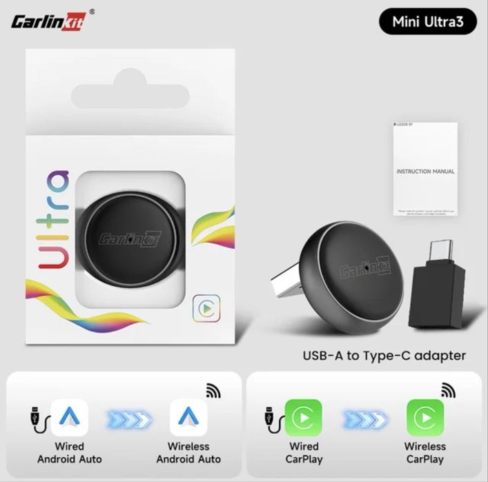 Адаптер для беспроводного Car Play / Android Auto