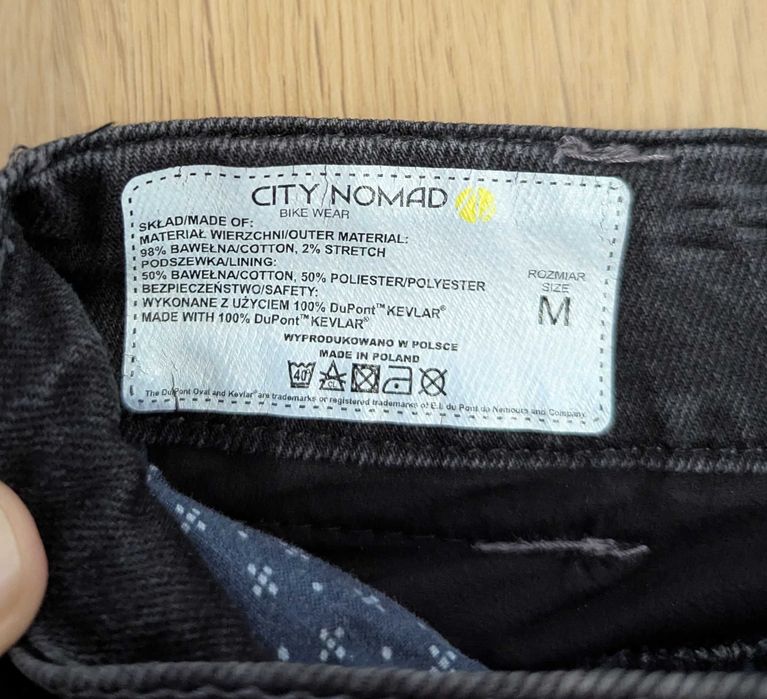Blugi moto City Nomad, M, protecții incluse