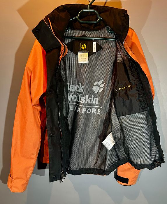 Geacă Impermeabilă Jack Wolfskin Texapore - Damă S (36/38) -Portocalie