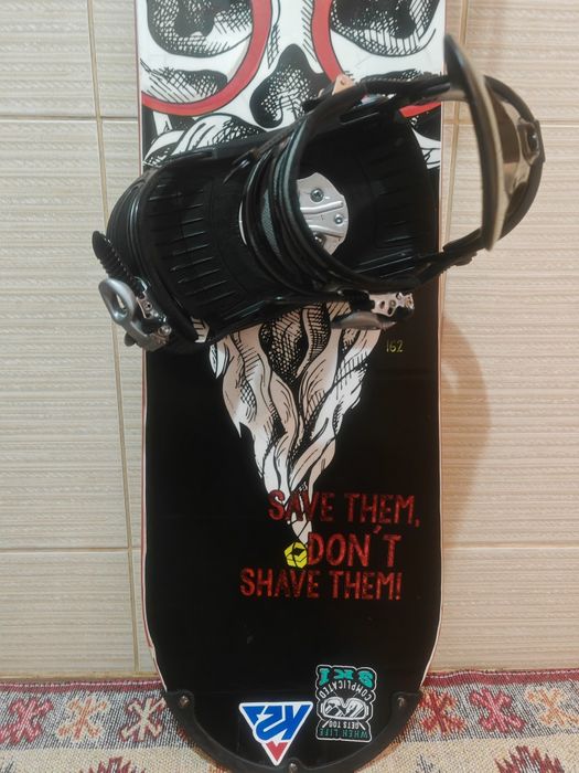 Placa snowboard Union 162 cm -legaturi boots Burton