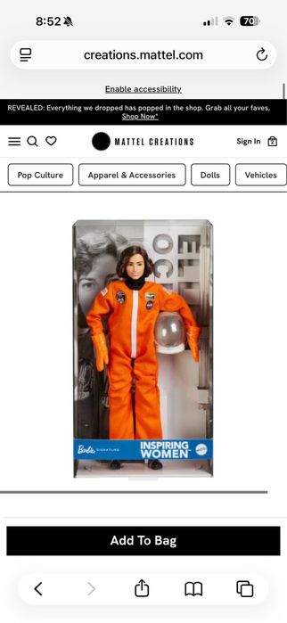 Barbie Inspiring Women Ellen Ochoa / барби