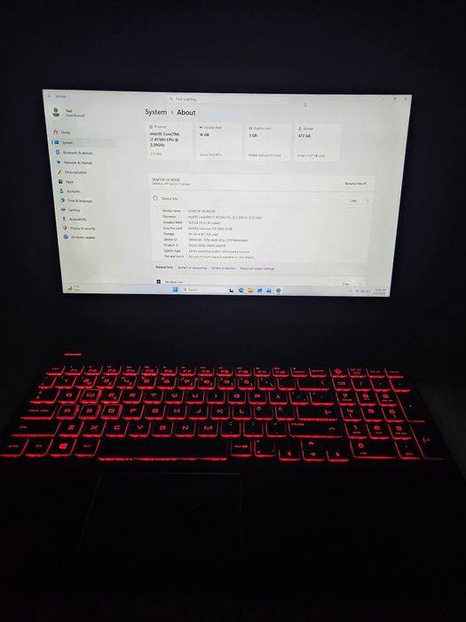 I7 8750H 16GB DDR4 GTX 1060 512 SSD