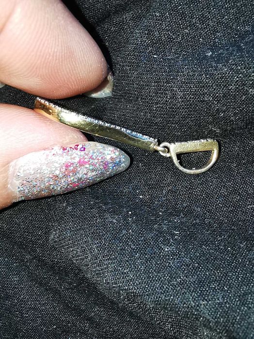 Medalion din aur de 9ct și cubic zirconia