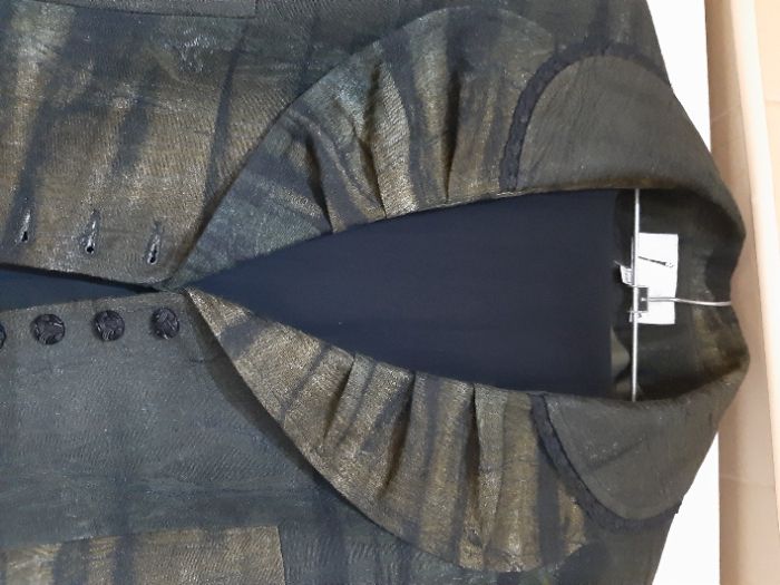 Уникален Костюм "Яша Фешън"-САКО и ПОЛА Дълга с Декорации Дантела!НОВ!