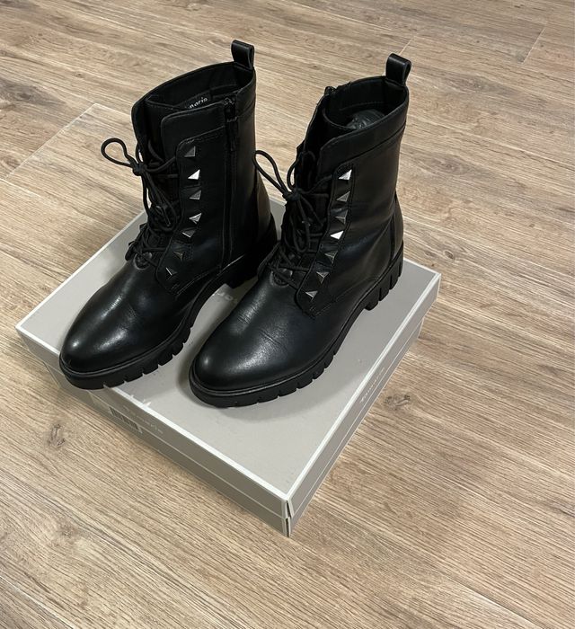 Дамски зимни боти от естествена кожа Tamaris Тамарис