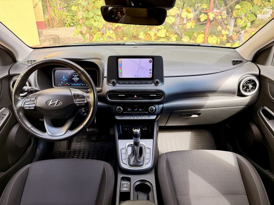 Hyundai Kona Hybrid 1.6 GDi 141 CP, automată DCT, 2021, unic proprietar, service la reprezentanță
