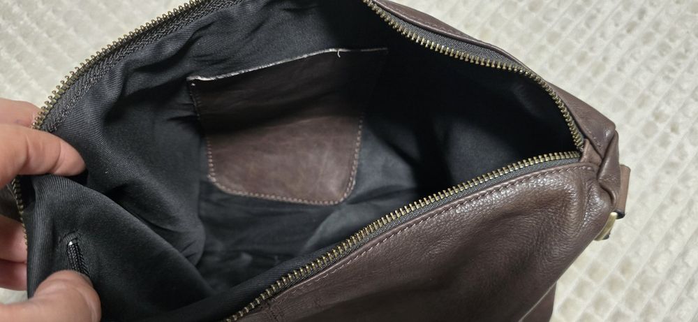 Дамска оригинална италианска чанта от естествена кожа. GENUINE LEATHER / BORSE IN PELLE / MADE IN ITALY“.   В