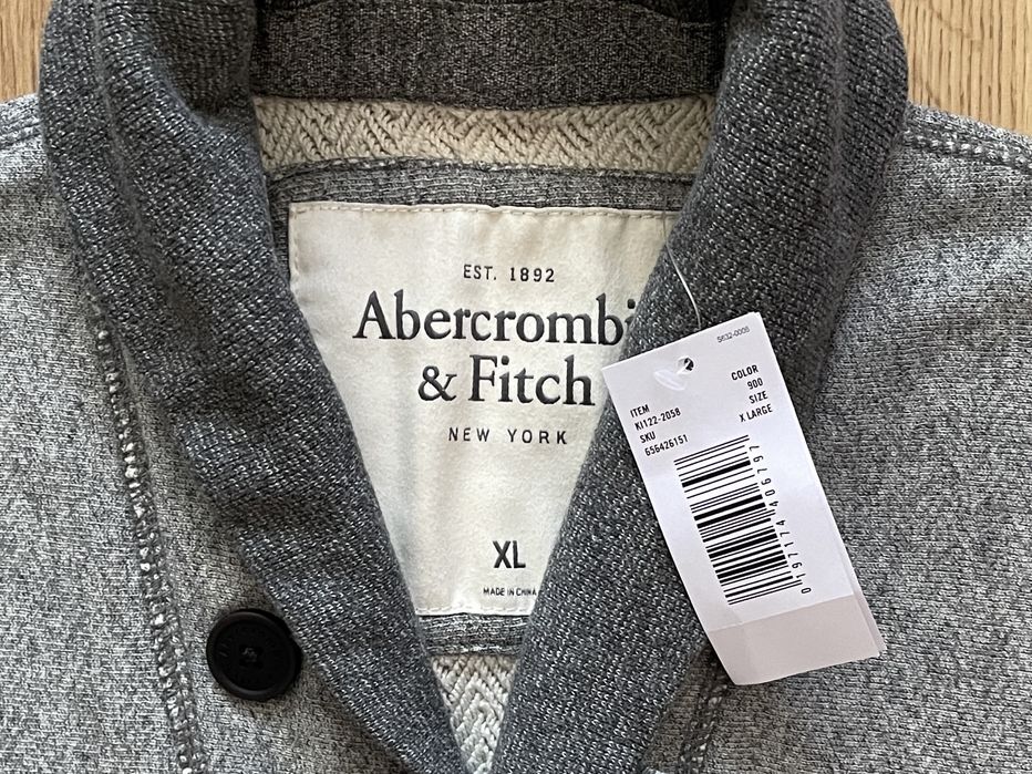 Abercrombie & Fitch Textured Shawl Cardigan Slim Fit XL