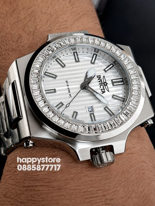 INVICTA Akula Swiss Diamond Silver 58 mm, Инвикта нов ръчен часовник