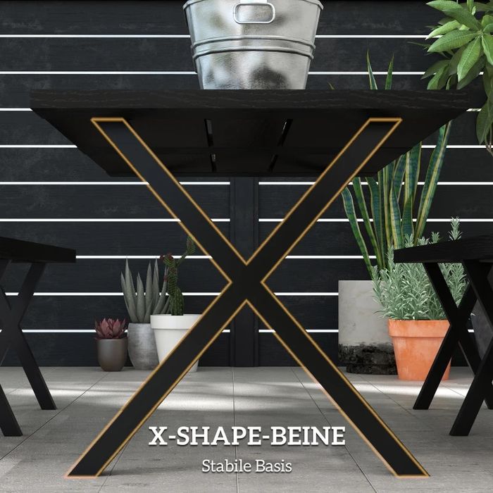 Outsunny маса с пейки комплект  за 6 души