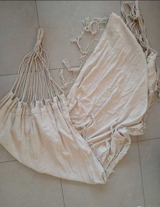 бежов бохо памучен хамак boho