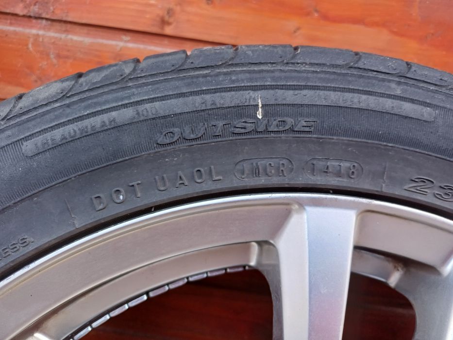 jante 5x108 r17 7j ET 45 si cauciucuri de vară 225/45/17