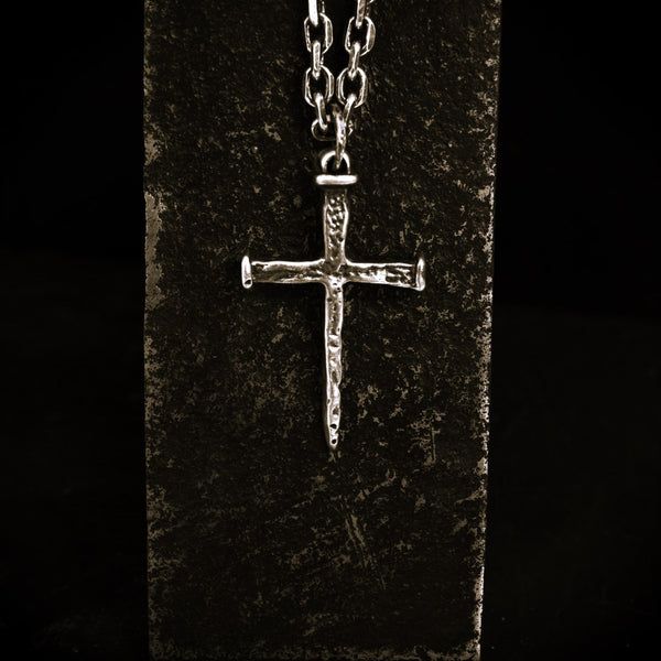 Сребърен кръст 925–мъжки медальон, бохо и рустик стил,символ на вярата