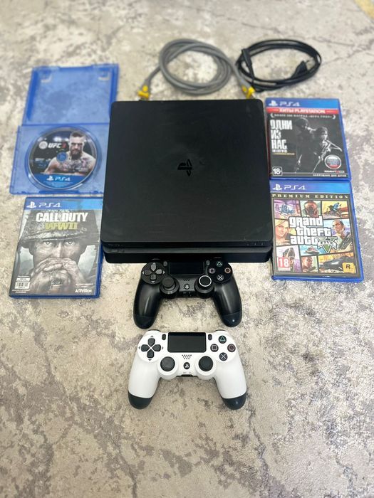 Продам пс4 слим 6 игры