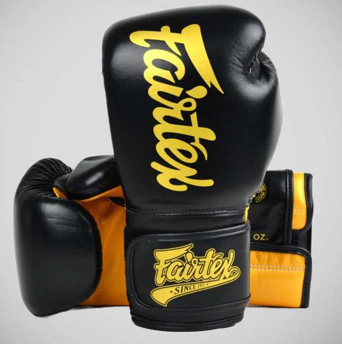 Ръкавици Fairtex BGV 18 Super sparring цвят Black gold