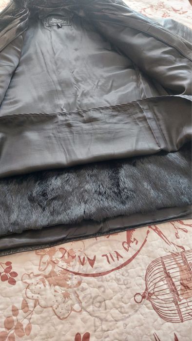 Курта из натуральной кожи