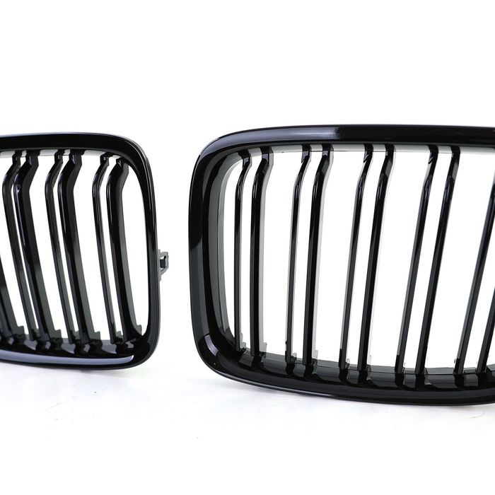 Grile Nari Duble M BMW X1 E84 2009-2015 / F48 2014-2019, Negru Lucios