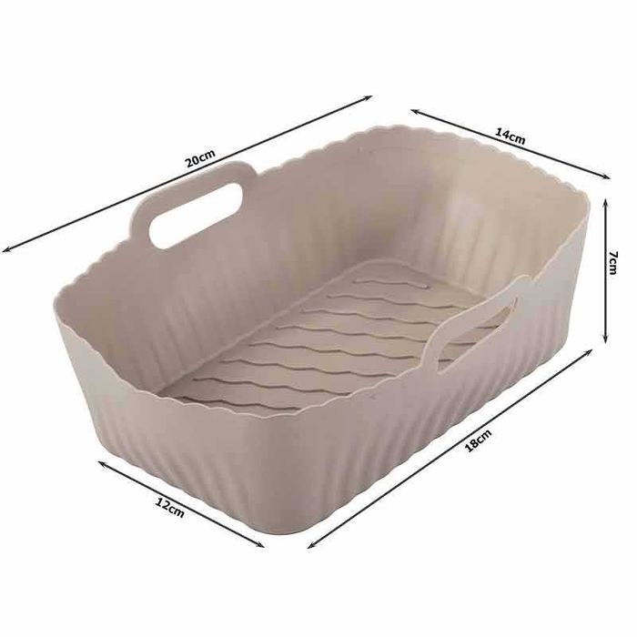 Силиконова форма за фритюрник / еърфрайър air fryer без мазнина