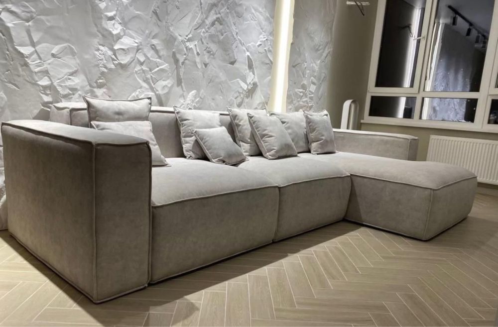 Диван раскладной серый