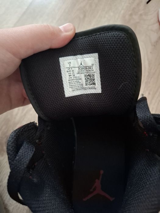 Jordan1 Nike Red and White