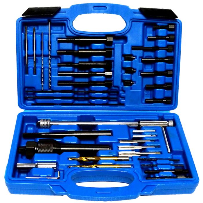 Trusa pentru extras bujii incandescente rupte, 38 piese