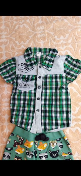 Детские вещи. Рубашка, джинсы