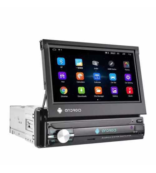 Navigatie Android 10 ecran retractabil mp5 1Din player auto 2G +32G