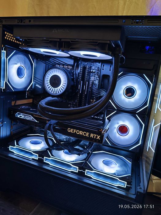 Геймърски Ryzen 7 5800X3D,RTX 4070 Super 12GB,RAM 32GB DDR4,SSD 1TB