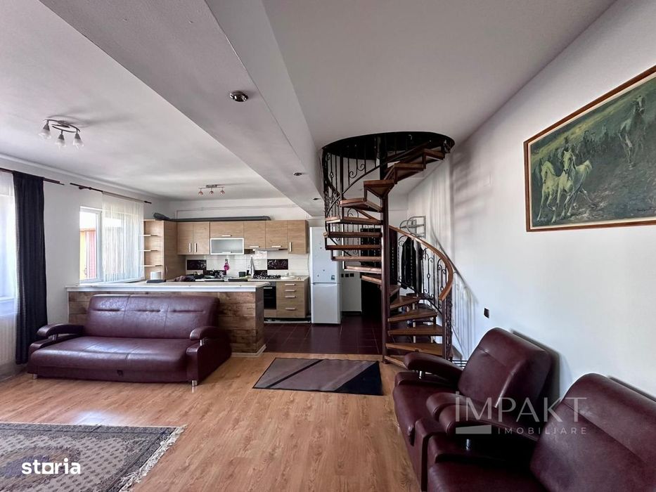 3 camere de inchiriat, 74 mp, 2 niveluri, parcare inclusa