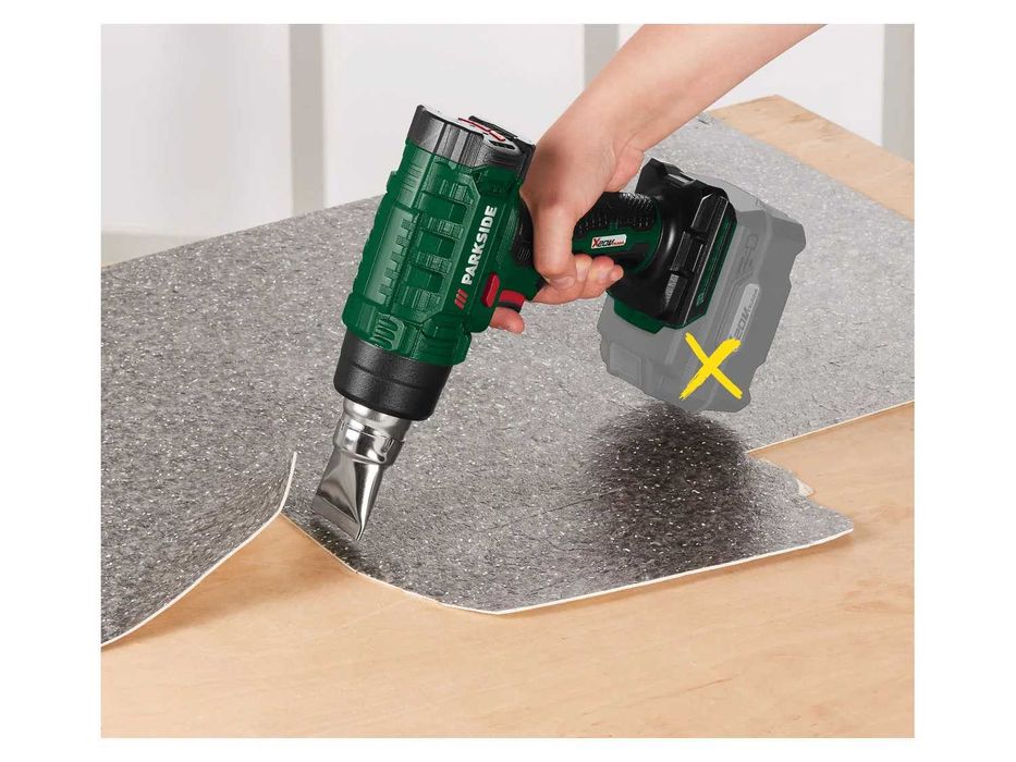 Нов Акумулаторен пистолет за горещ въздух Parkside 20V