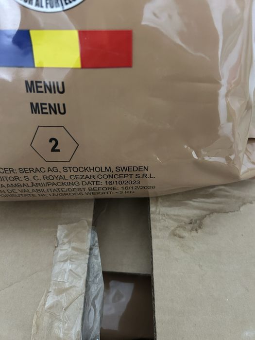 MRE armata romana
