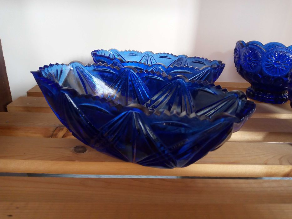 «Недорого» Шикарные вазы из синего стекла по 25 тыс 1шт