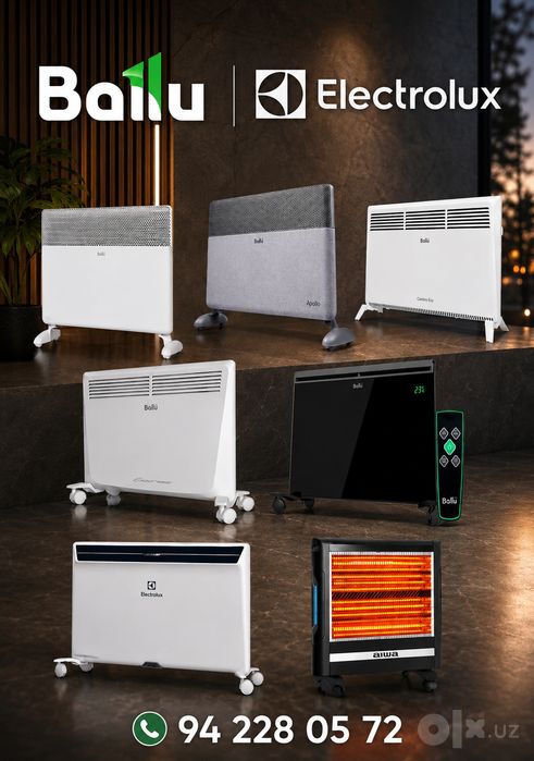 Konvektor Ballu / Kamin / AIWA / Infraqizil isitgich / Opel / Electrol