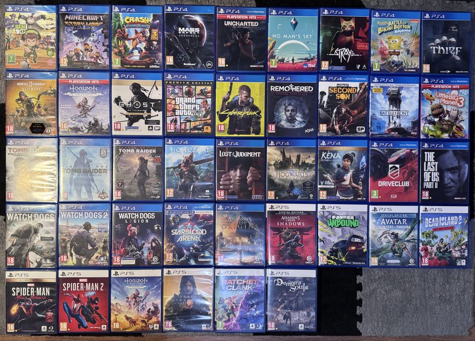 Игри за PS4 и PS5 / Лот игри за Playstation 4 и Playstation 5
