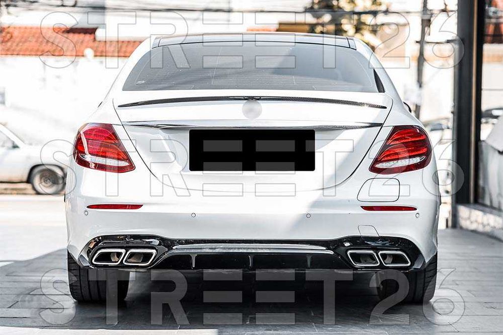 Difuzor Bara Spate Mercedes E-Class W213 Sedan (16-20) E63 Negru Crom