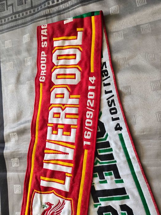 Колекционерски шал Лудогорец - Ливърпул ФК, 26.11.2014 г