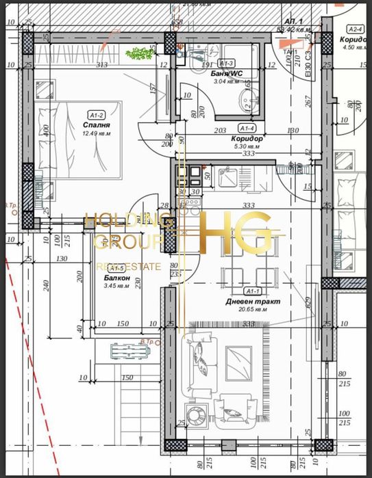 Двустаен пред акт 15  до главен път в началото на Пчелина до Буквите