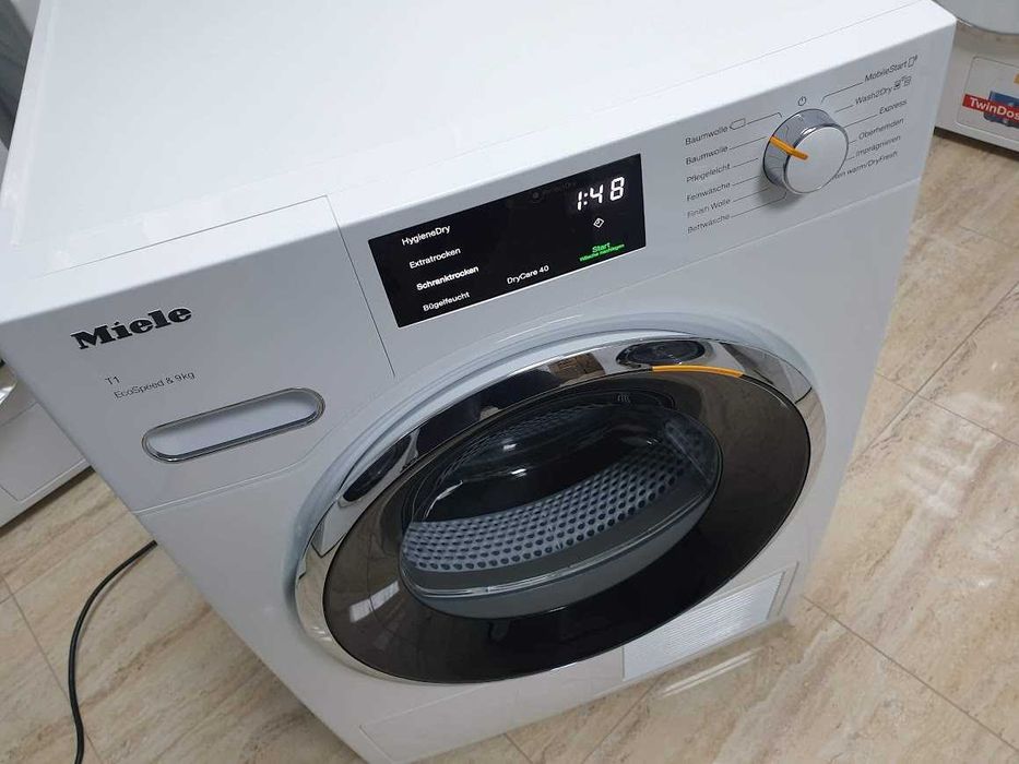 9кг Wi-Fi - Miele T1 Сушилня с Термопомпа и Аларма Миеле 12м Гаранция