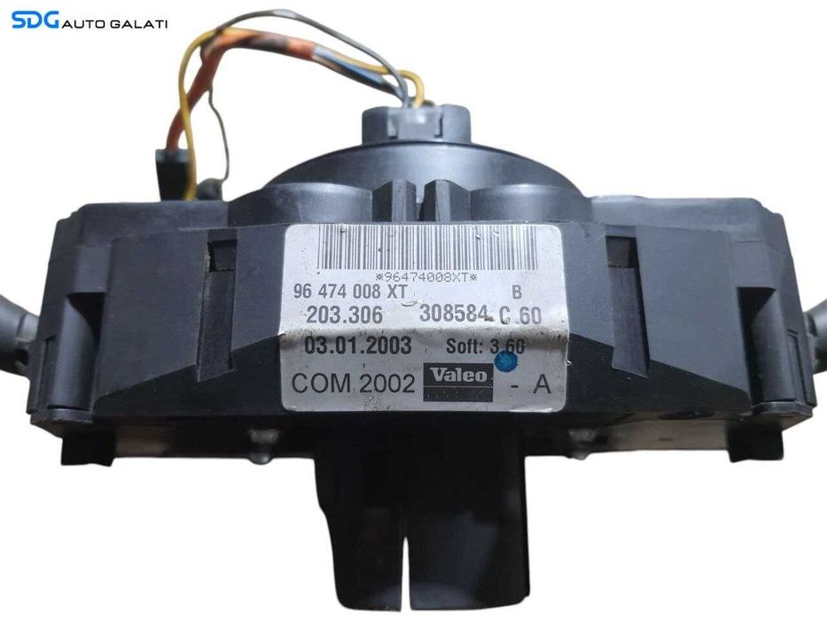 Ansamblu Maneta Manete Semnalizare Stergator Bloc Lumini Senzor Spira Spirala Volan Citroen C3 2003 - 2009 Cod 96474008XT [N2092]