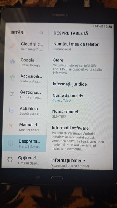 Vand Samsung tab a