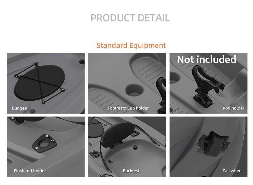 Caiac Axoos, Sit-On-Top, gri, 3.05 metri