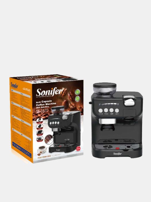 Кофемашина капсульная Sonifer SF-3570 (Nespresso, Dolce-Gusto, молот.)