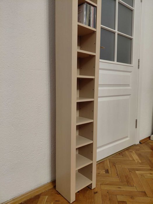 Етажерка за CD, DVD бяла бреза Ikea 12 рафта