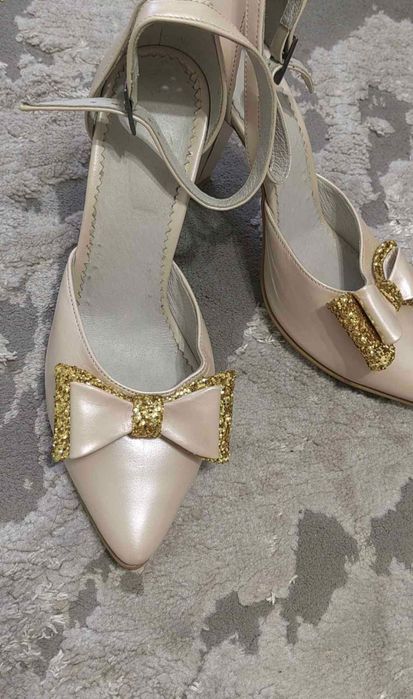 Pantofi stiletto piele naturala