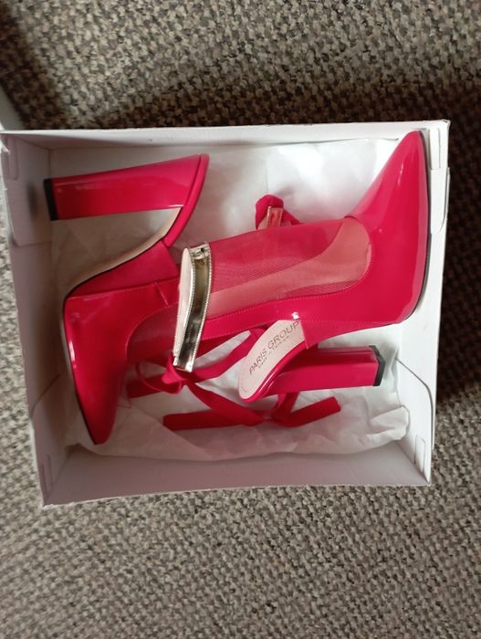 Дамски червени официални обувки