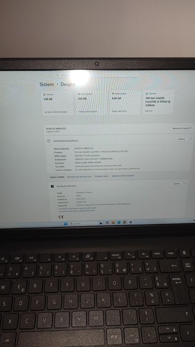Dell Inspiron ( i3 gen11, 8 Gb ddr4, ssd NVMe 256 gb, baterie 4 ore)
